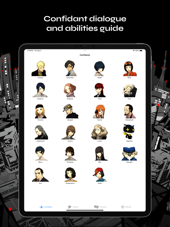 P5R Guide iPad screenshot 1 - Reference app