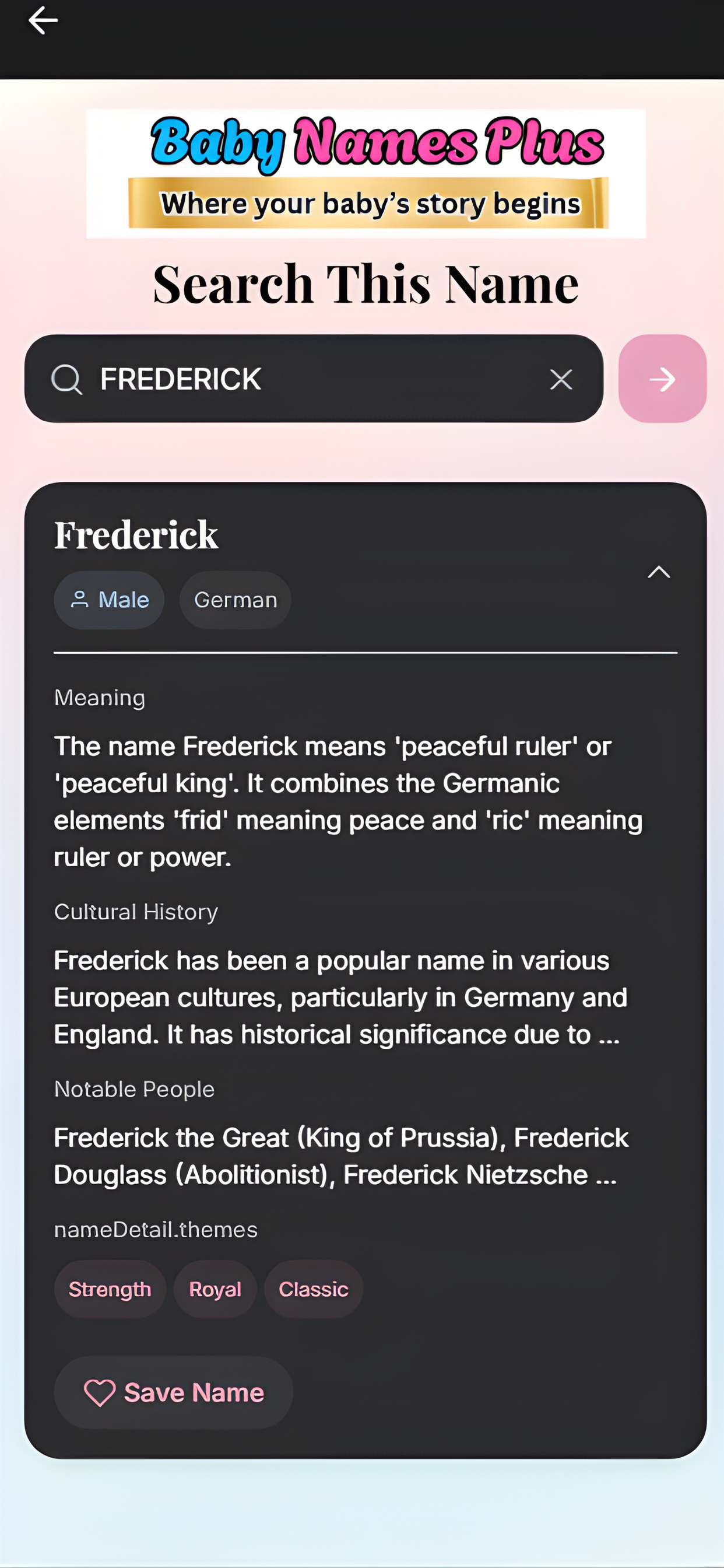 Baby Names Plus!