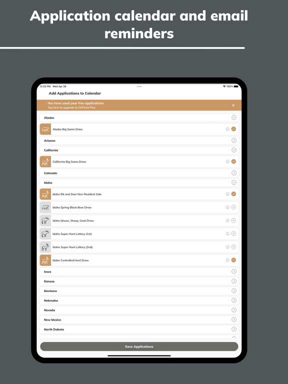 OnPoint Hunts iPad screenshot 3 - Sports app