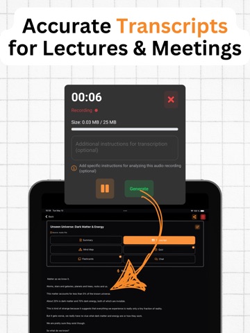 Scrollnote: Study Notes & Quiz iPad screenshot
