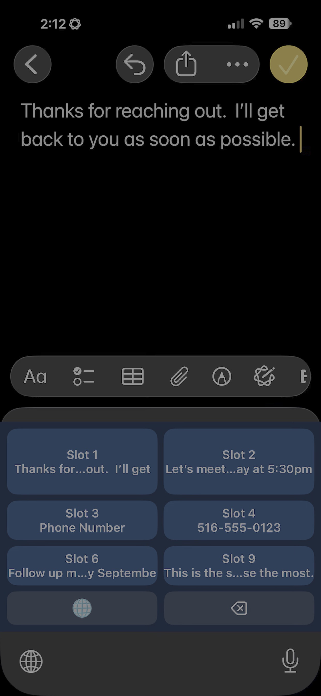 Screenshot 2 of ClipSlots Pro