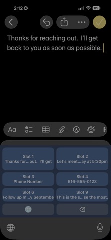 ClipSlots Pro app screenshot 2