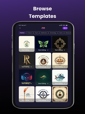 AI Logo Creator: Logo Maker iPad screenshot