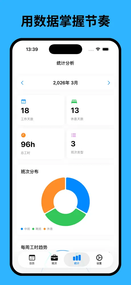 倒班日历-排班表轮班值班助手 应用截图