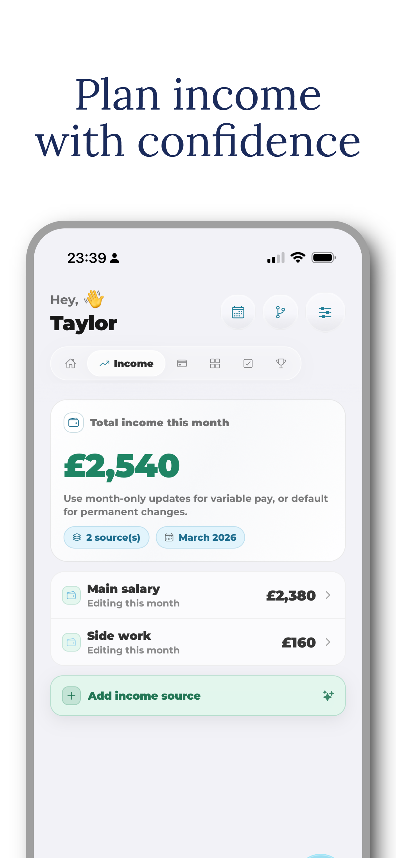 Abundance: Budget Planner