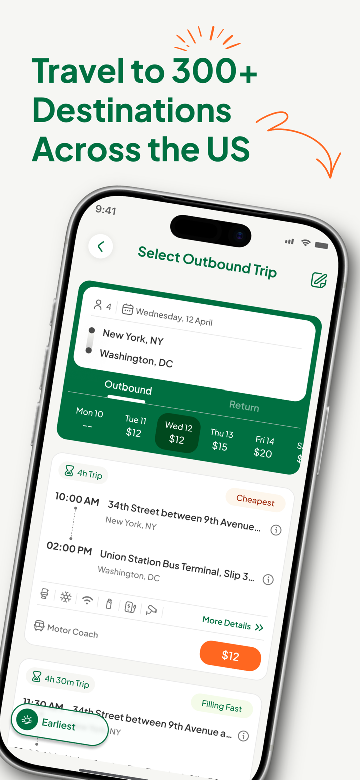 Ride with OurBus App screenshot 2