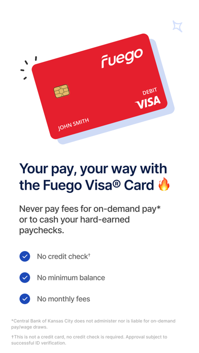 Fuego: On-Demand Pay Screenshot