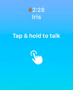 Iris: Voice Assistant screenshot #2 for Apple Watch