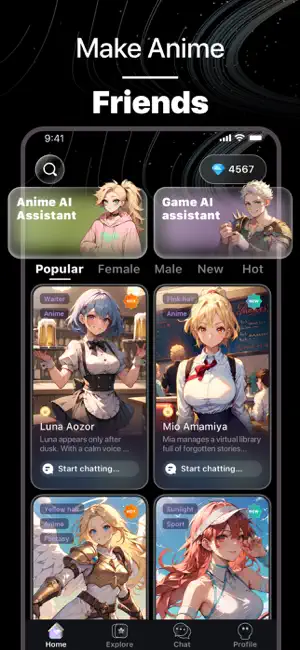 MeMe AI: Anime Chat Story screenshot 4