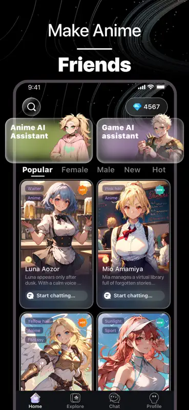 MeMe AI: Anime Chat Story screenshot 4 of 5