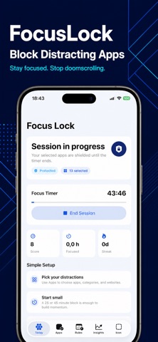 FocusLock: App Blocker Screenshot 2 of 6