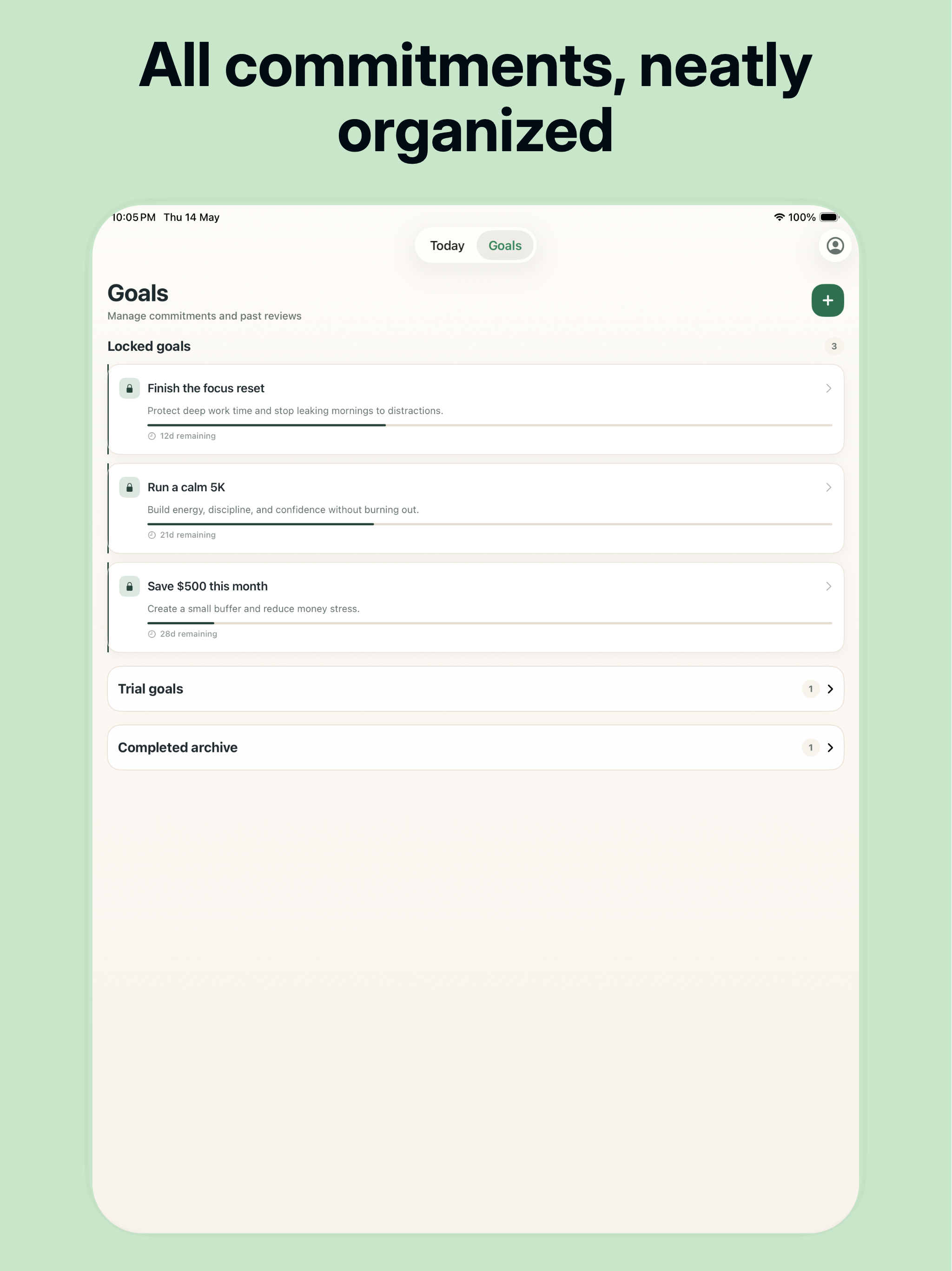 GoalLock: Goal Tracker