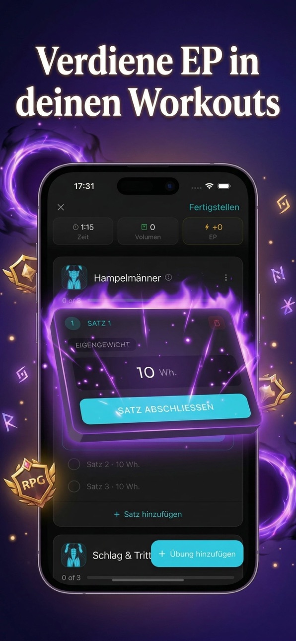 GymLevels: Ranked Gym Workouts iOS Mod IPA screenshot 2 - iOS app interface