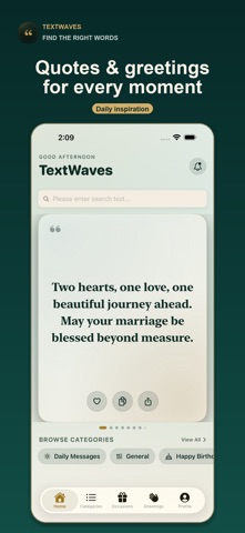 TextWaves: Quotes & Wishes Screenshot 1 of 5