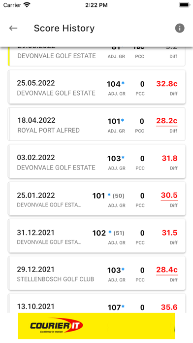 HNA Handicaps & Tournament App