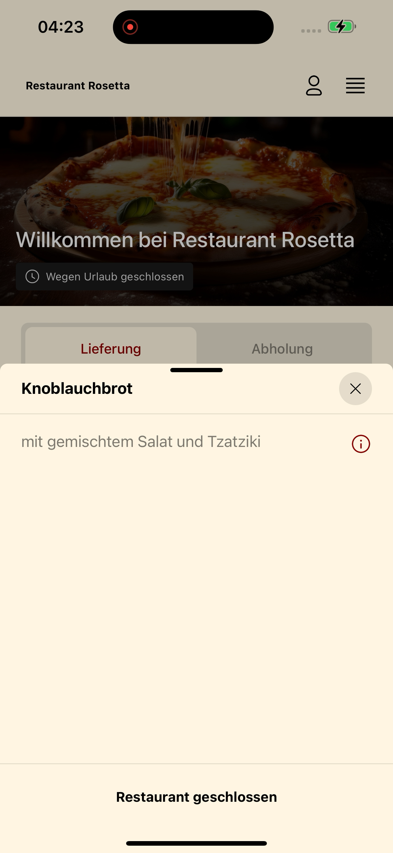 Restaurant Rosetta screenshot 7