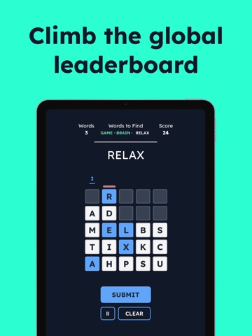 Dropletts - Arcade Word Game iPad screenshot