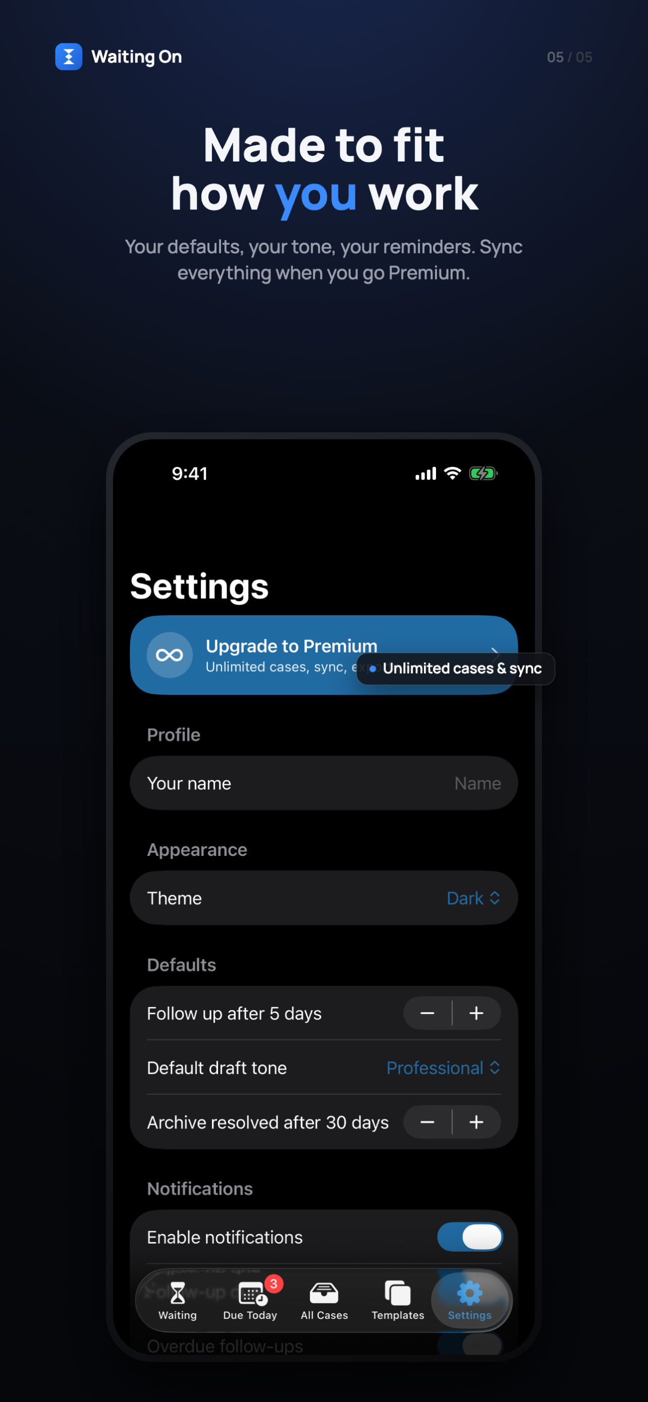 Waiting On: Follow-Up Tracker screenshot 4
