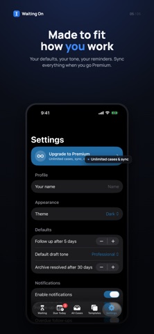 Waiting On: Follow-Up Tracker Screenshot 4 of 5