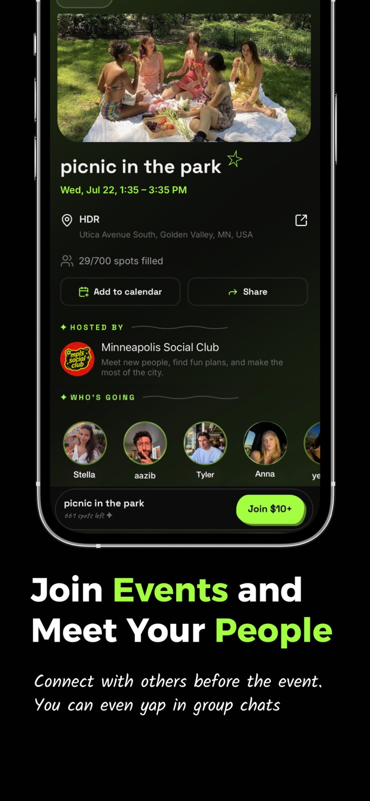 Vibin – Make Friends IRL iphone screenshot 2