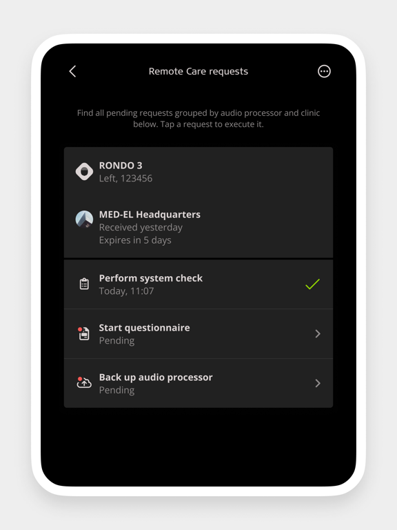 HearCare iPad screenshot 8 - Medical app