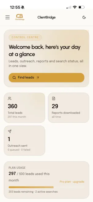 My ClientBridge screenshot 1