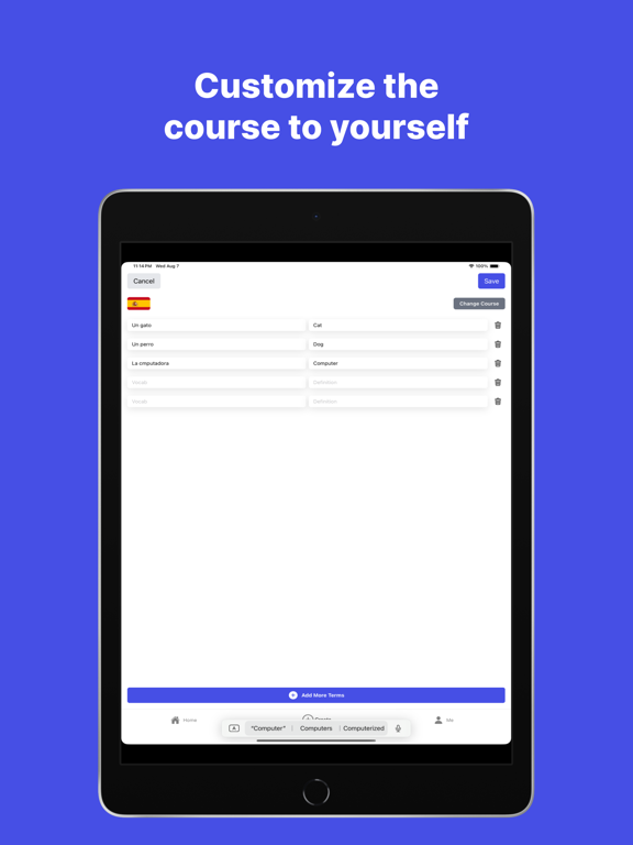 Mentis - AI Language Tutor iPad screenshot 3 - Education app