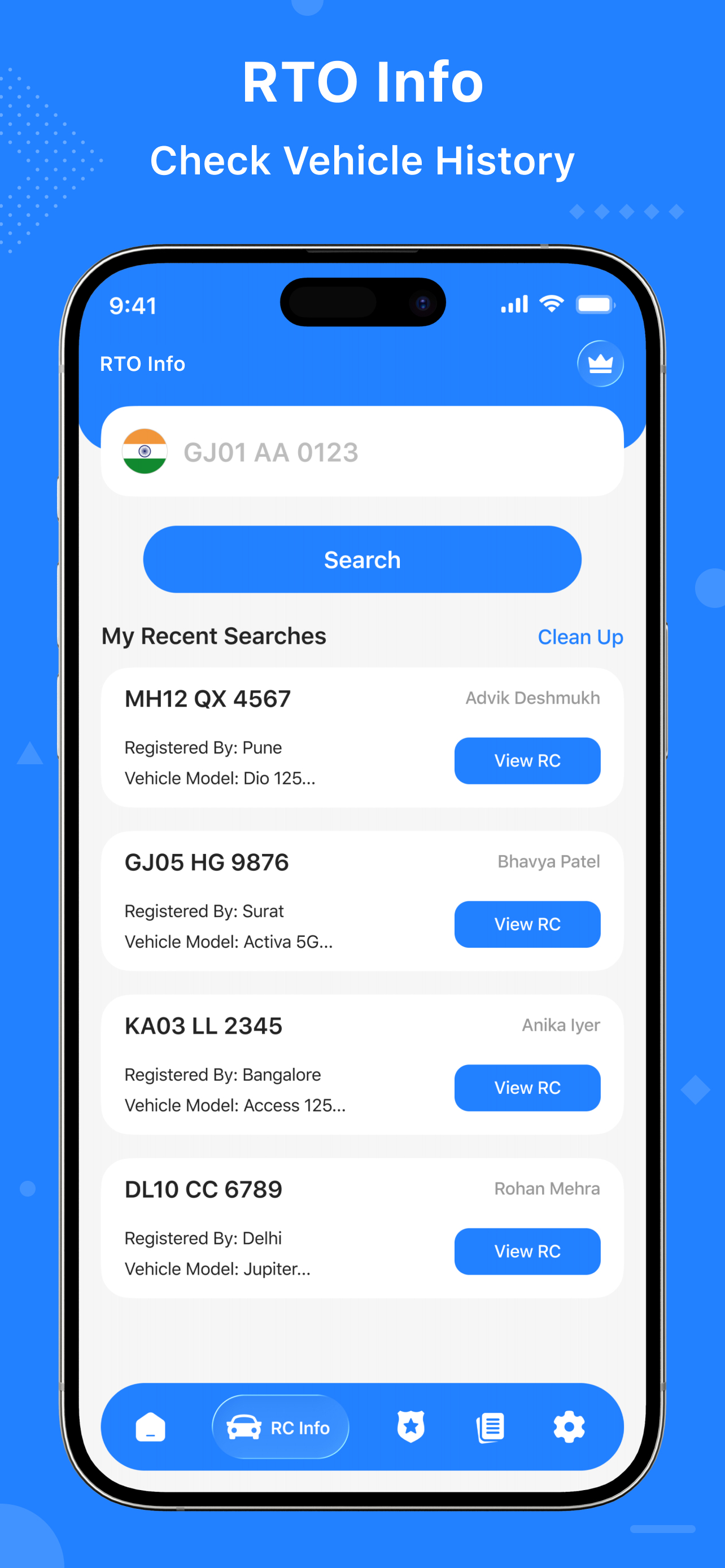 RTO Information screenshot 3
