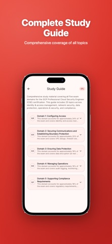 Cloud Security Pro Prep iPhone screenshot