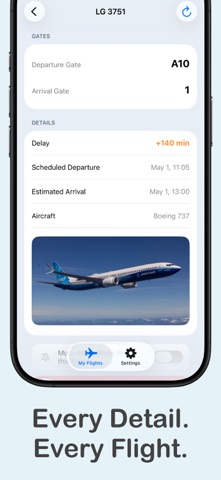 FlightPing: Flight Tracker Screenshot 2 of 6