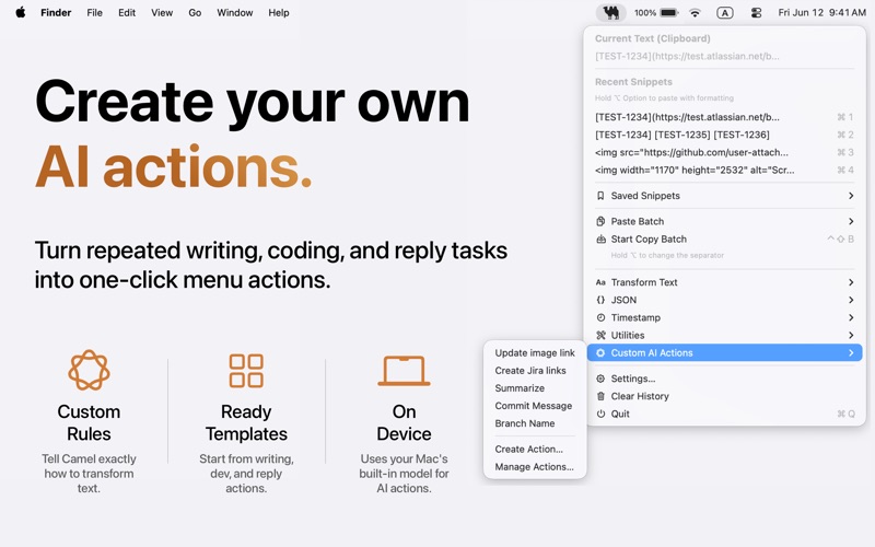 Camel — Developer Text Tools screenshot