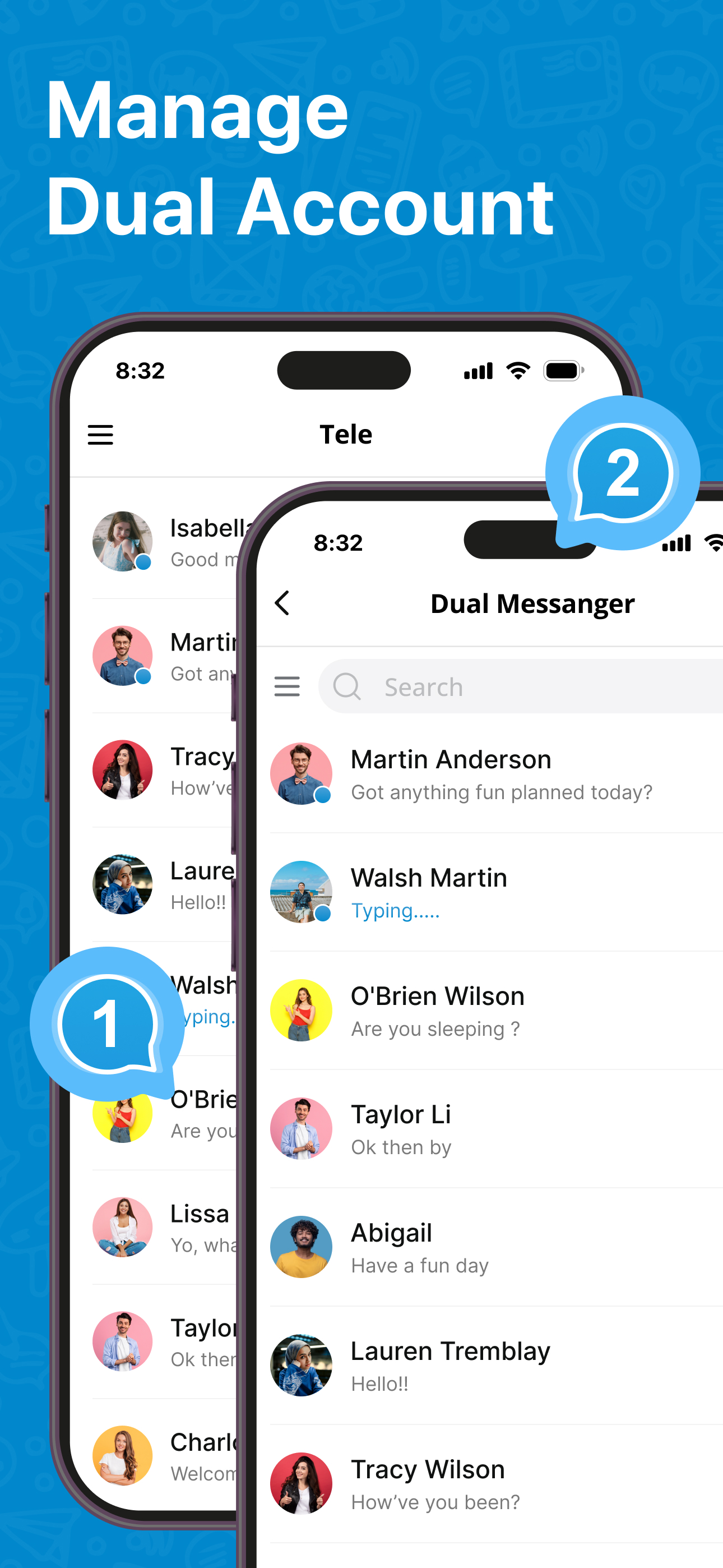 X Telegram Dual Web Messenger
