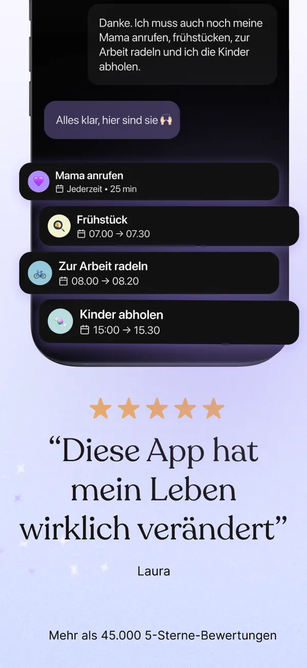 Tiimo: Visueller Tagesplaner iPhone App Screenshot 2 – Produktivität