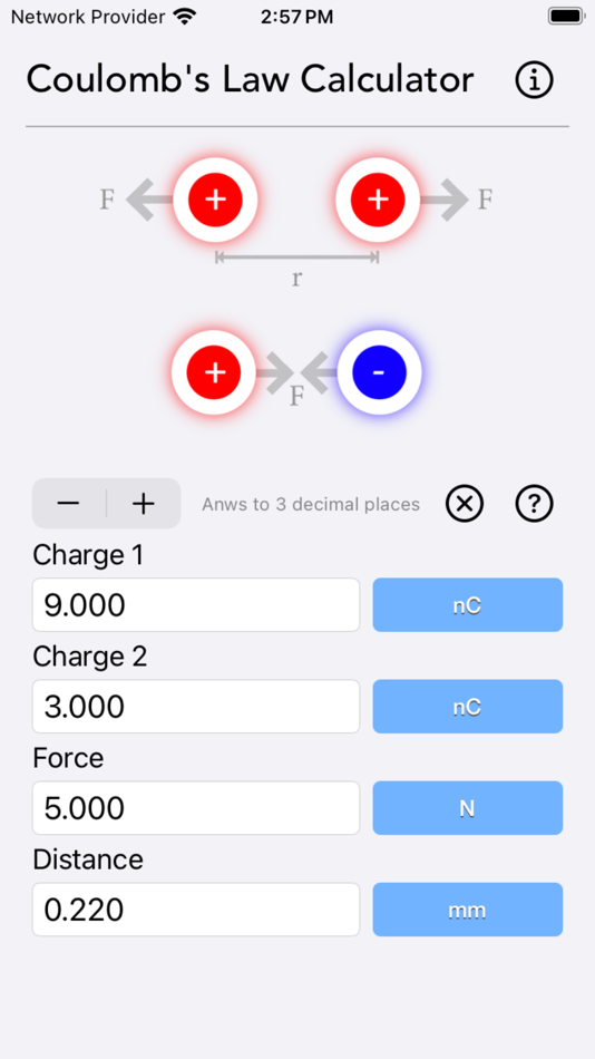 #2. Coulomb's Law Calculator (iOS) 由: Nitrio