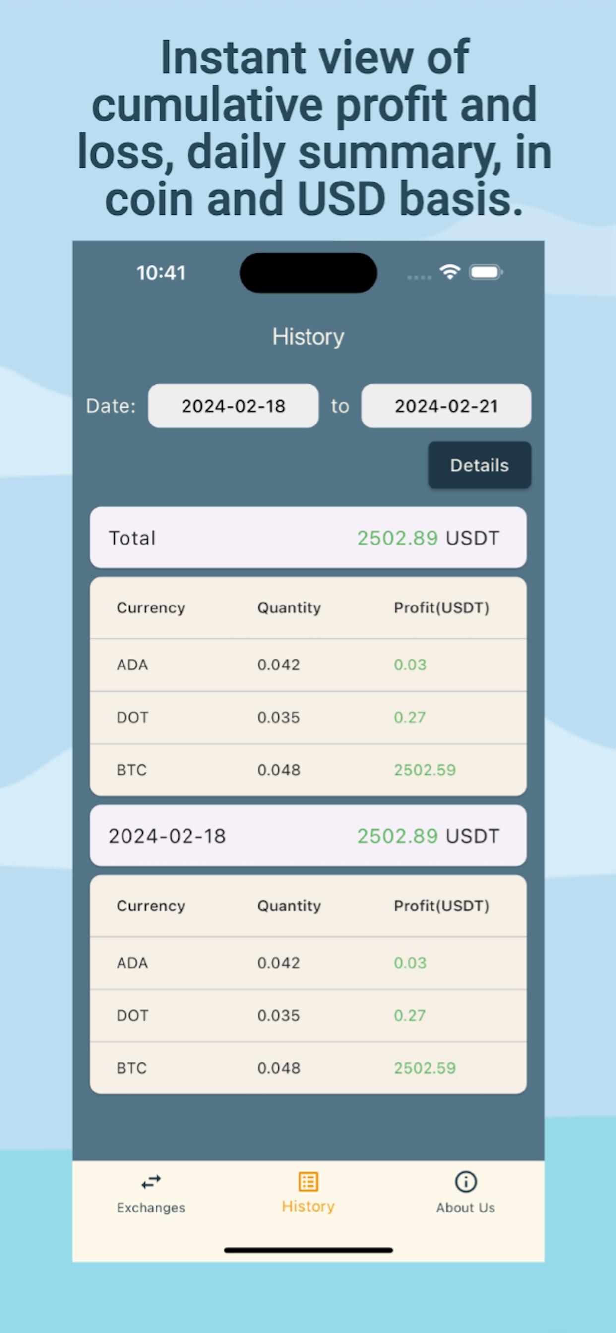 Coin Swap Tracker