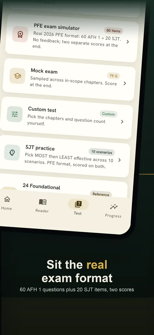 Screenshot #2 pour PFE Coach: WAPS Study Guide