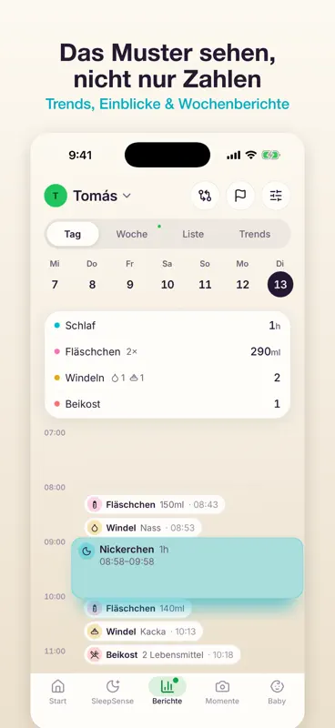 nappi: Baby Tracker & Tagebuch screenshot 5 of 10