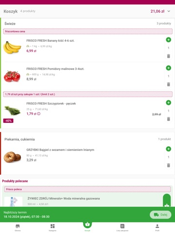 Frisco - zakupy z dostawą iPad screenshot 2