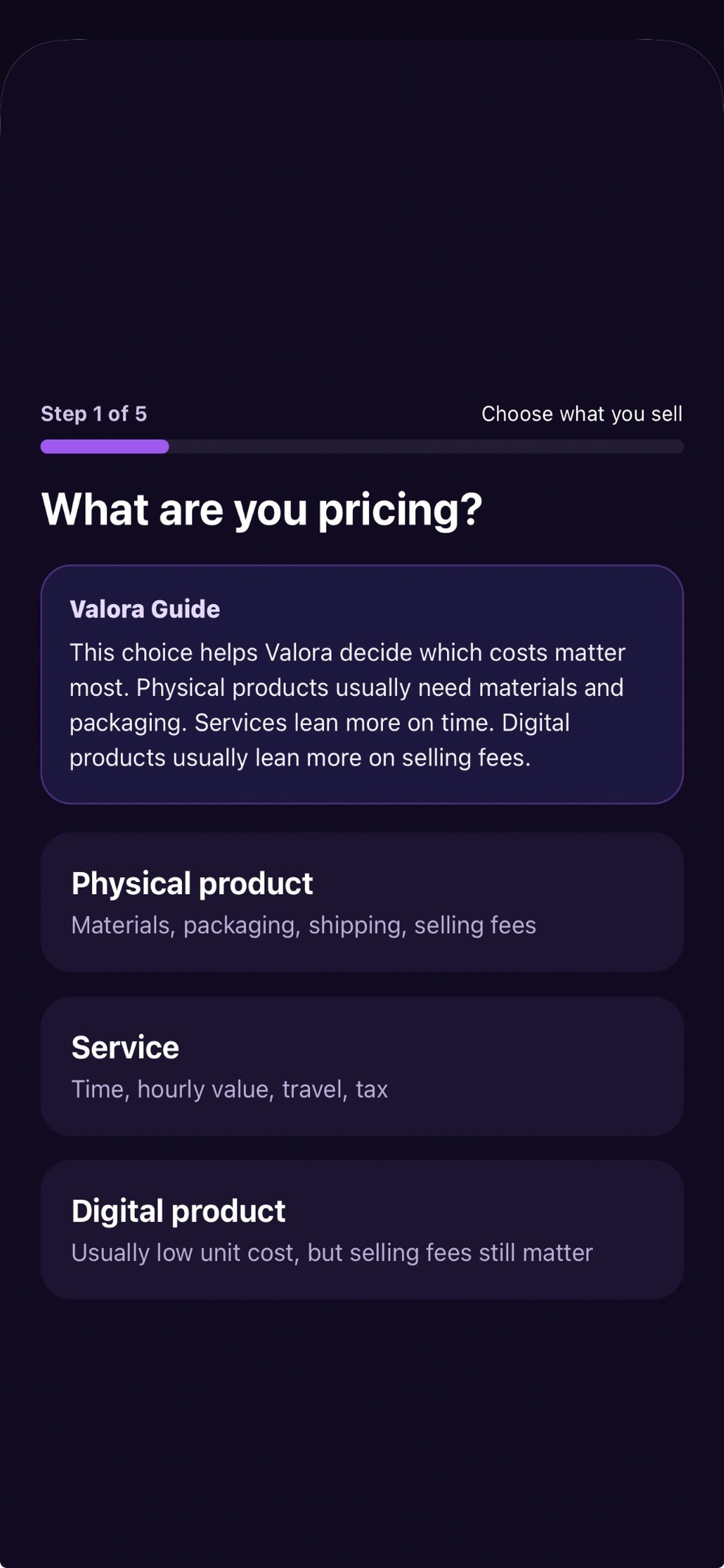Valora Pricing