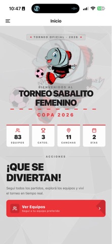 Torneo Sabalito Femenino iPhone screenshot 1