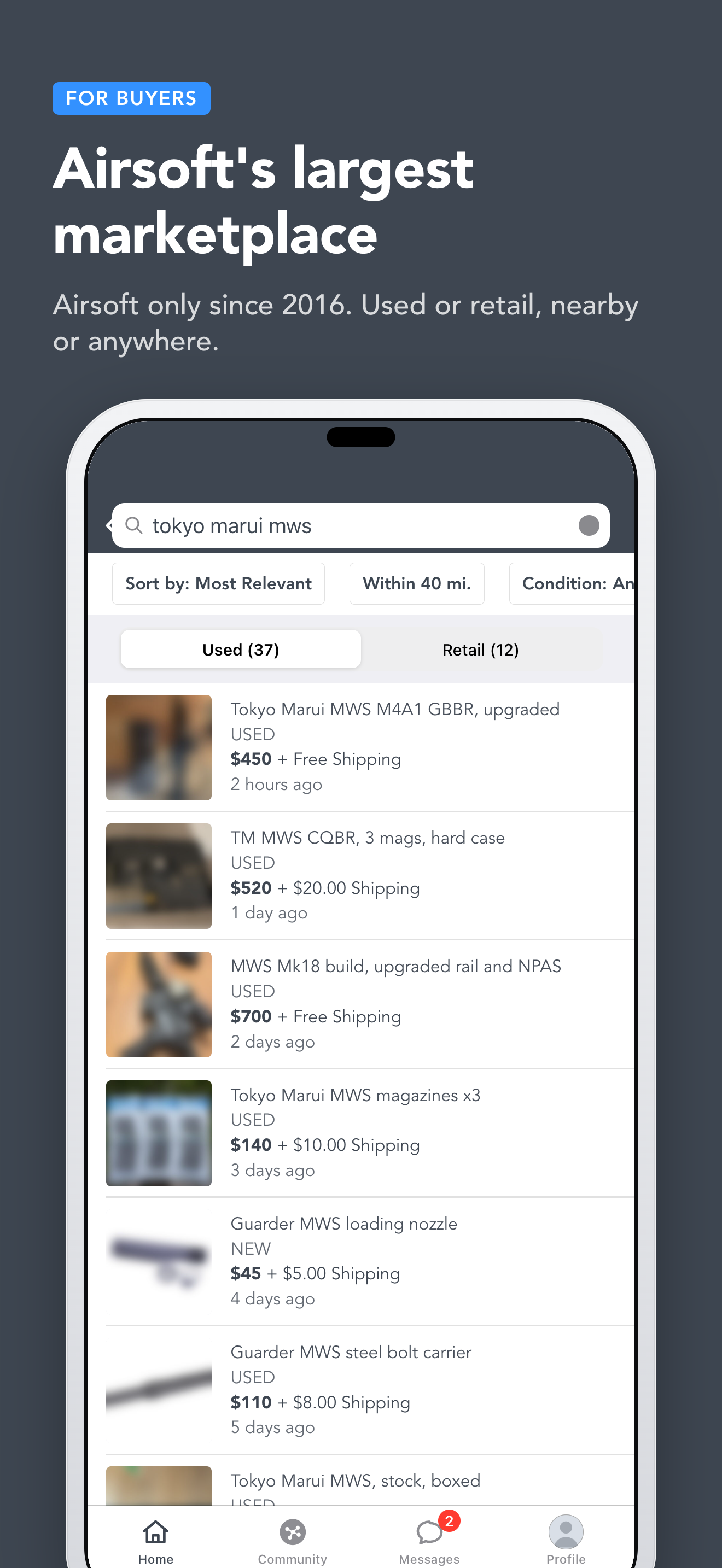 HopUp - Airsoft Marketplace screenshot 2