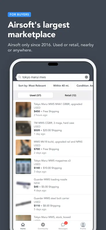HopUp - Airsoft Marketplace screenshot 2 of 8