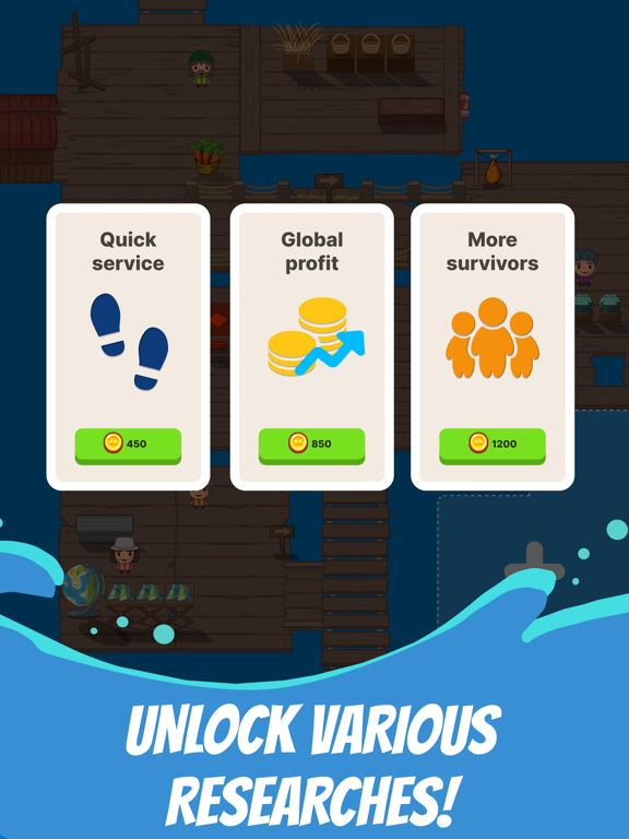 Idle Raft City - Sea World iPad screenshot