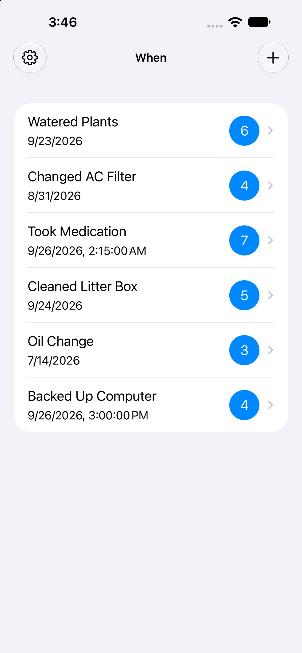 Screenshot 1 of When-Did-I