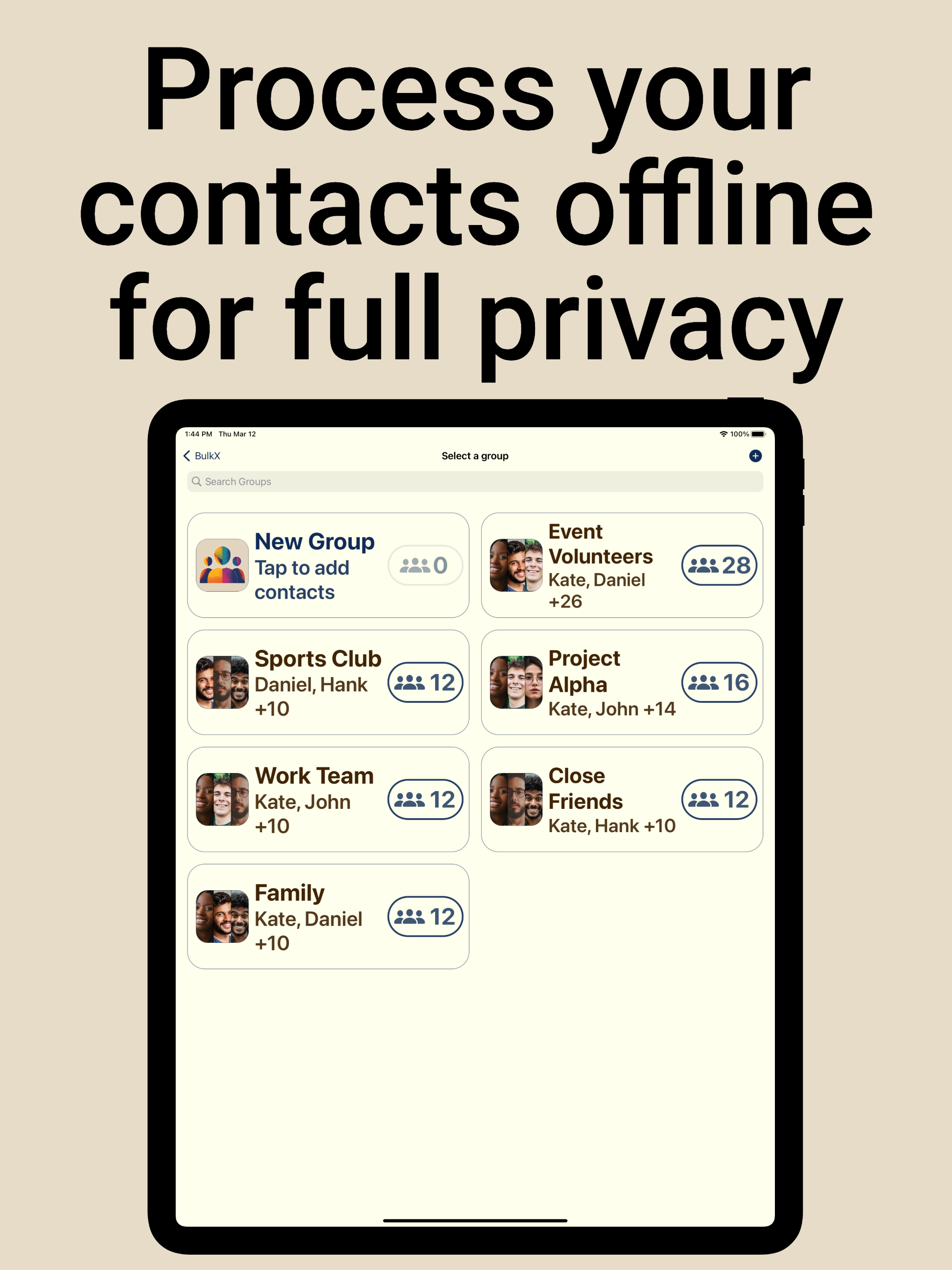 Send Group SMS & Email - BulkX