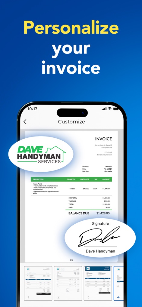 Invoice Maker - Invoice Fly - Business App | MWM