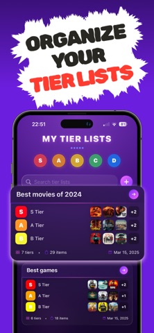 Tier List Maker: TierMe Screenshot 1 of 5