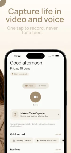 Miroa: Private Video Journal screenshot 3