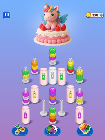 Yarn Away - Color Wool Puzzle iPad screenshot