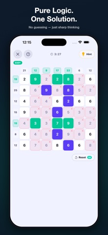 GridSum - Math Puzzle Screenshot 2 of 4